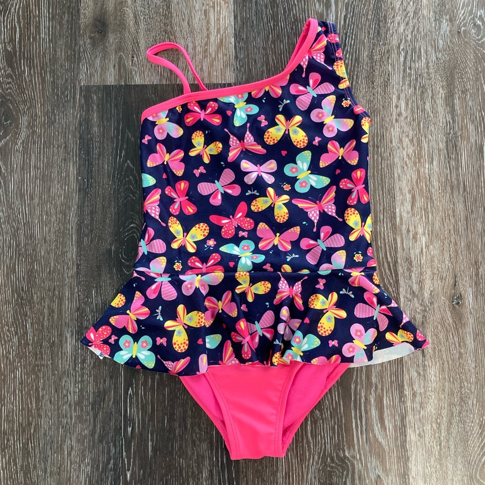 Butterfly Swimsuit Girls 6x